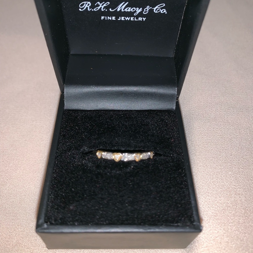 0.10 CTW Wedding Band Diamond Sterling Silver
